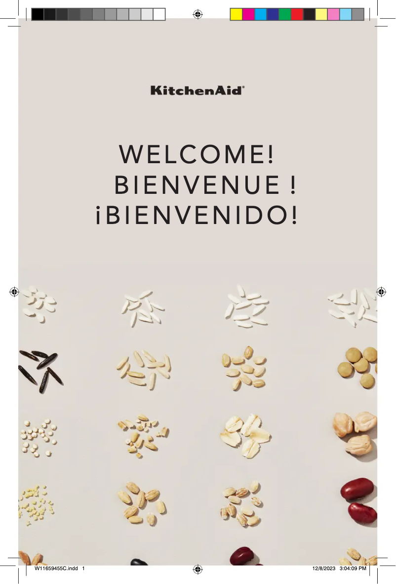 Página 1 del manual Guía de inicio rápido KitchenAid KGC3155