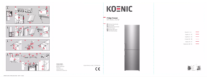 Página nº 1 - Manual de usuario Koenic KFK 45411 A2 NF