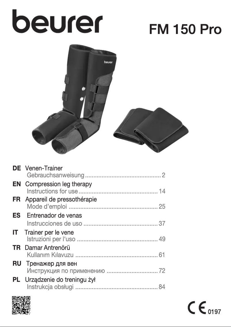 Imagen de la primera página del manual del dispositivo FM 150