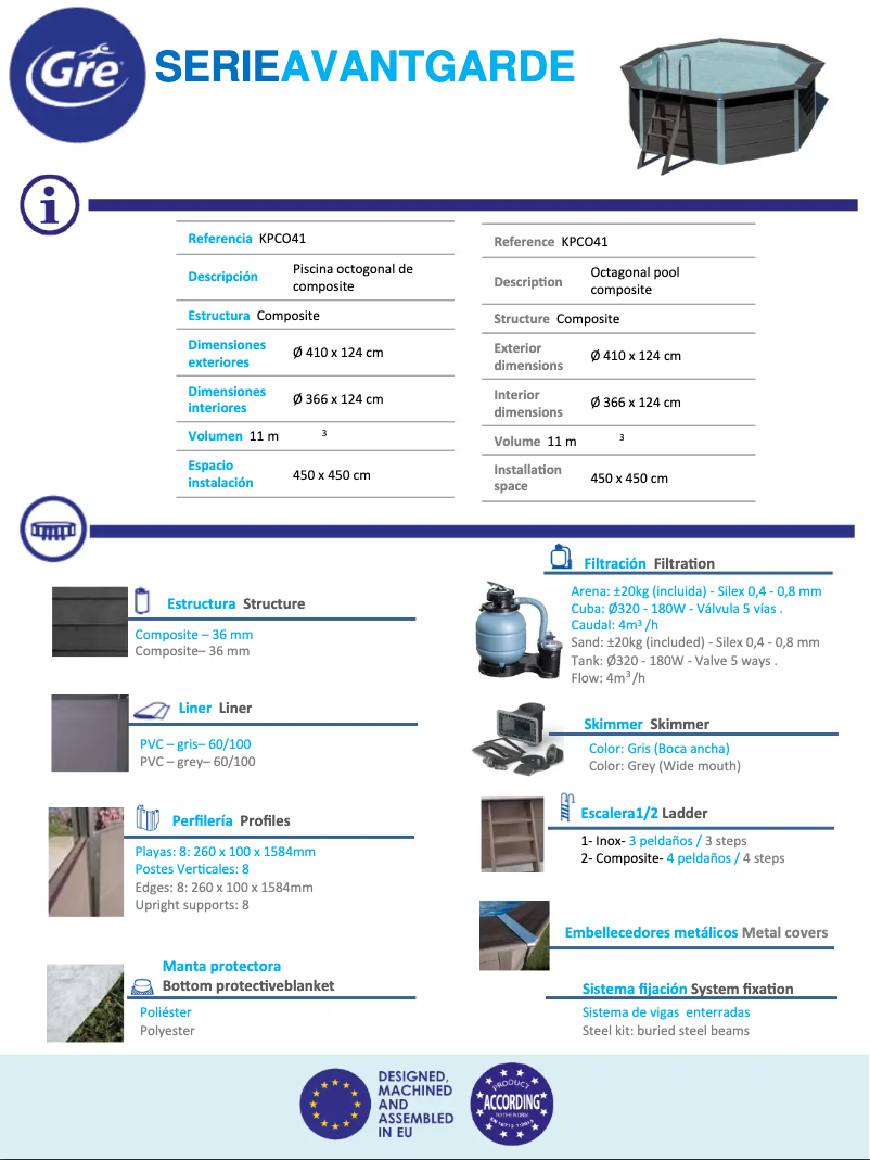Página nº 1 - Ficha técnica Gre KPCO41