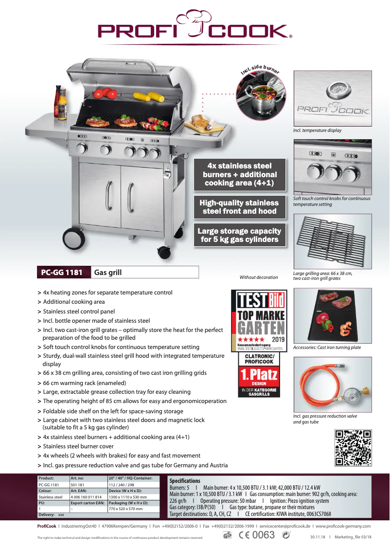 Imagen de la primera página del manual del dispositivo PC-GG 1181