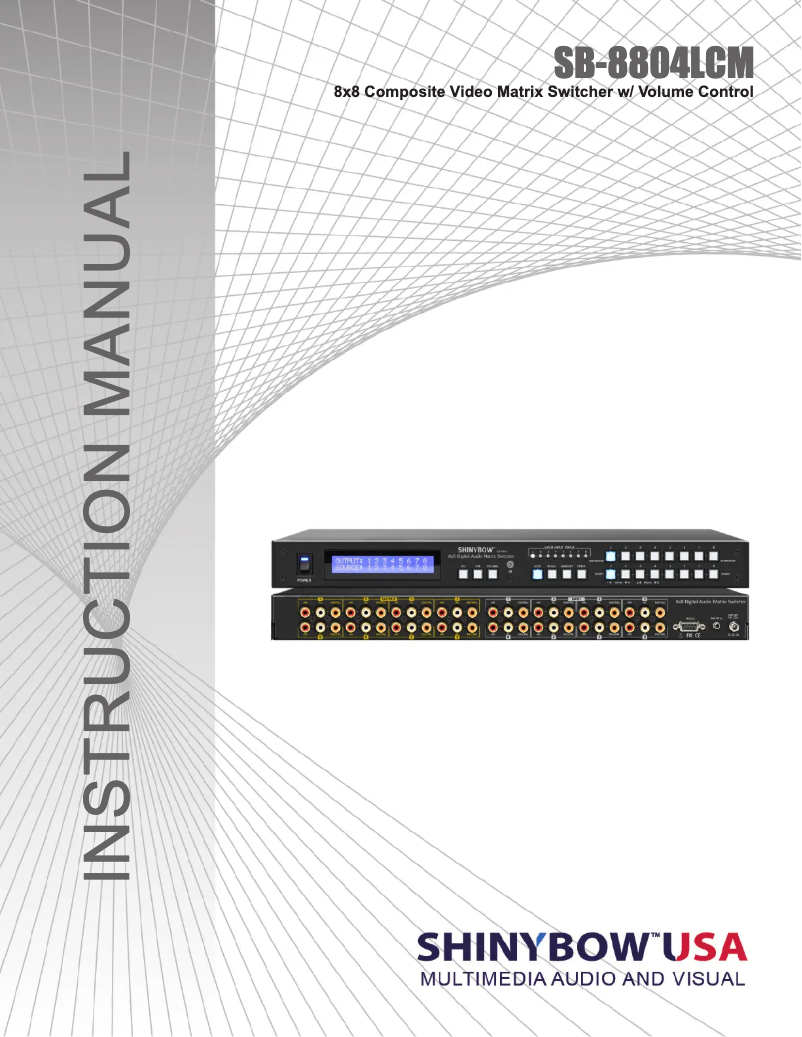 Imagen de la primera página del manual del dispositivo SB-8804