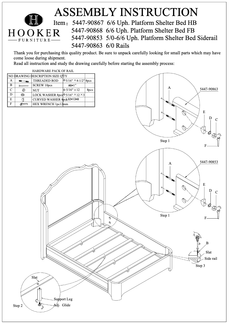Imagen de la primera página del manual del dispositivo 5447-90866