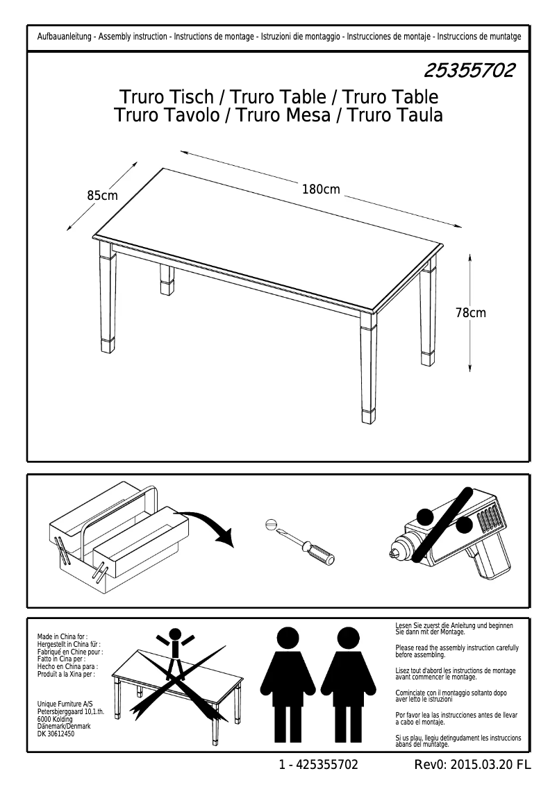 Página 1 del manual Manual de usuario JYSK Truro