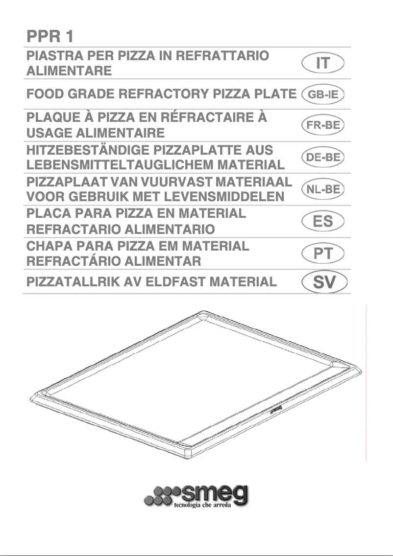 Página nº 1 - Manual de usuario Smeg PPR1