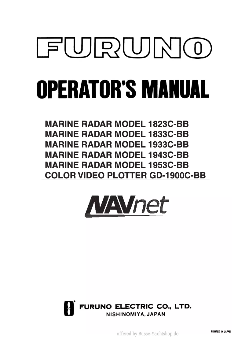 Imagen de la primera página del manual del dispositivo 1833C-BB