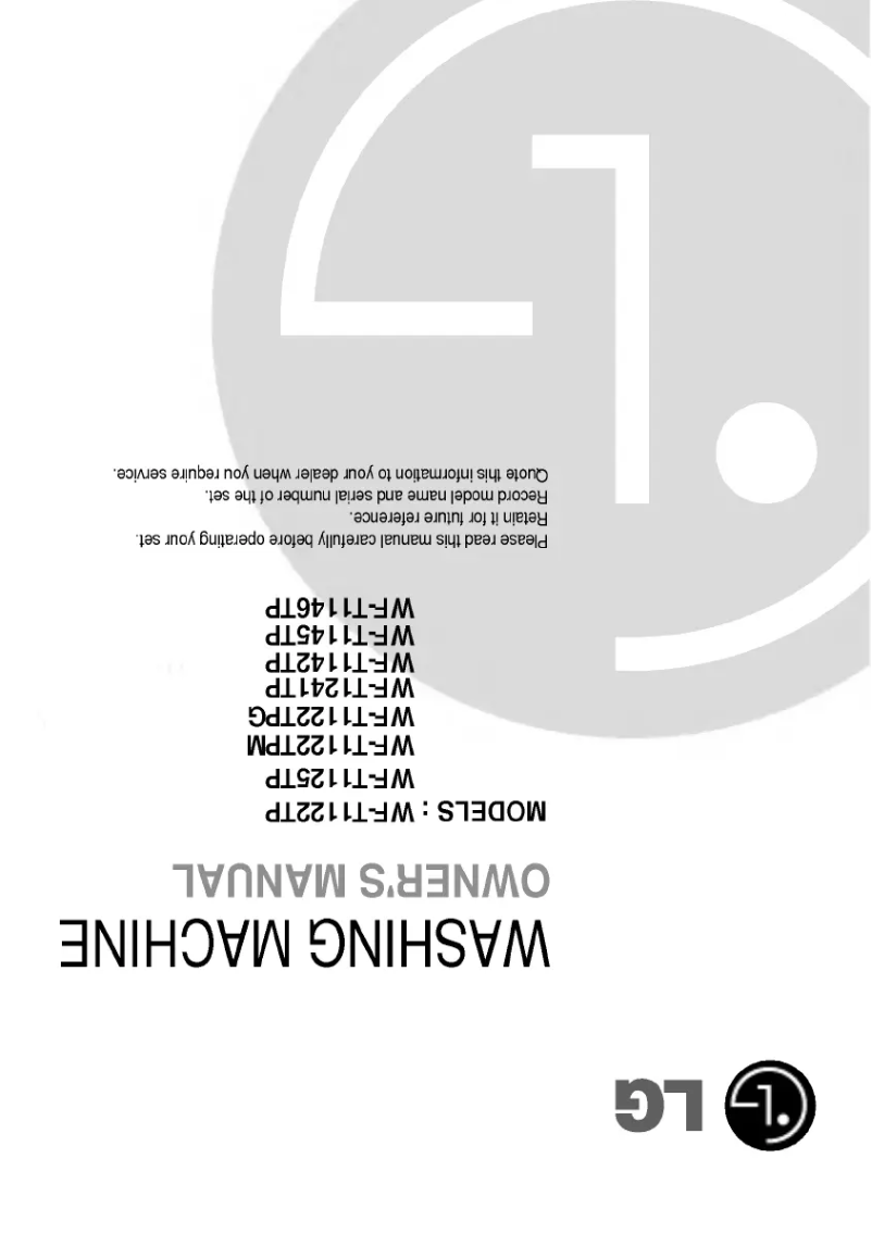 Página 1 del manual Manual de usuario LG WF-T1022TPQ