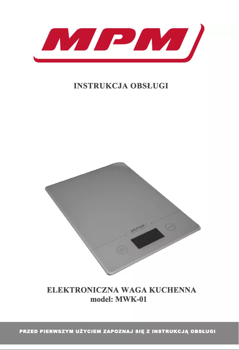Imagen de la primera página del manual del dispositivo MWK-01