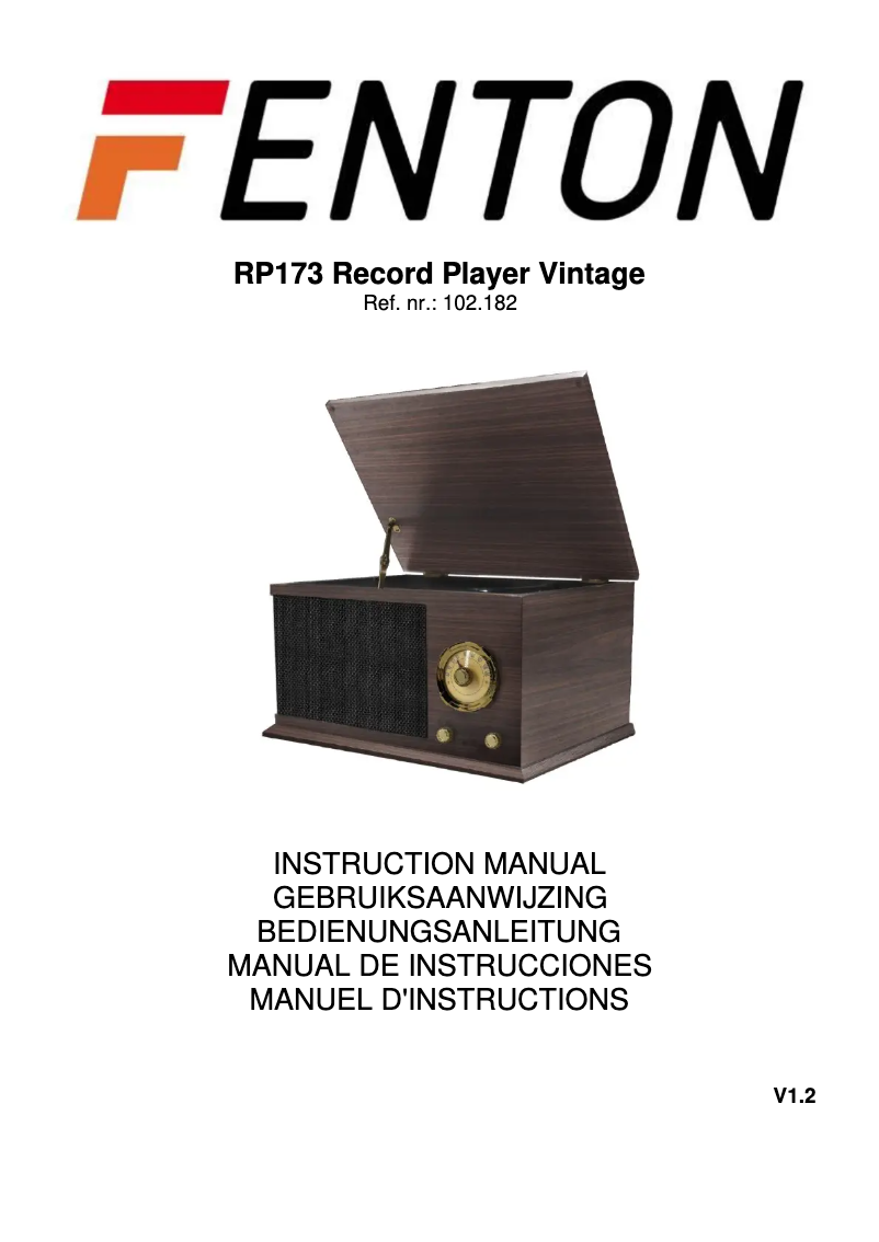 Página 1 del manual Manual de usuario Fenton RP173