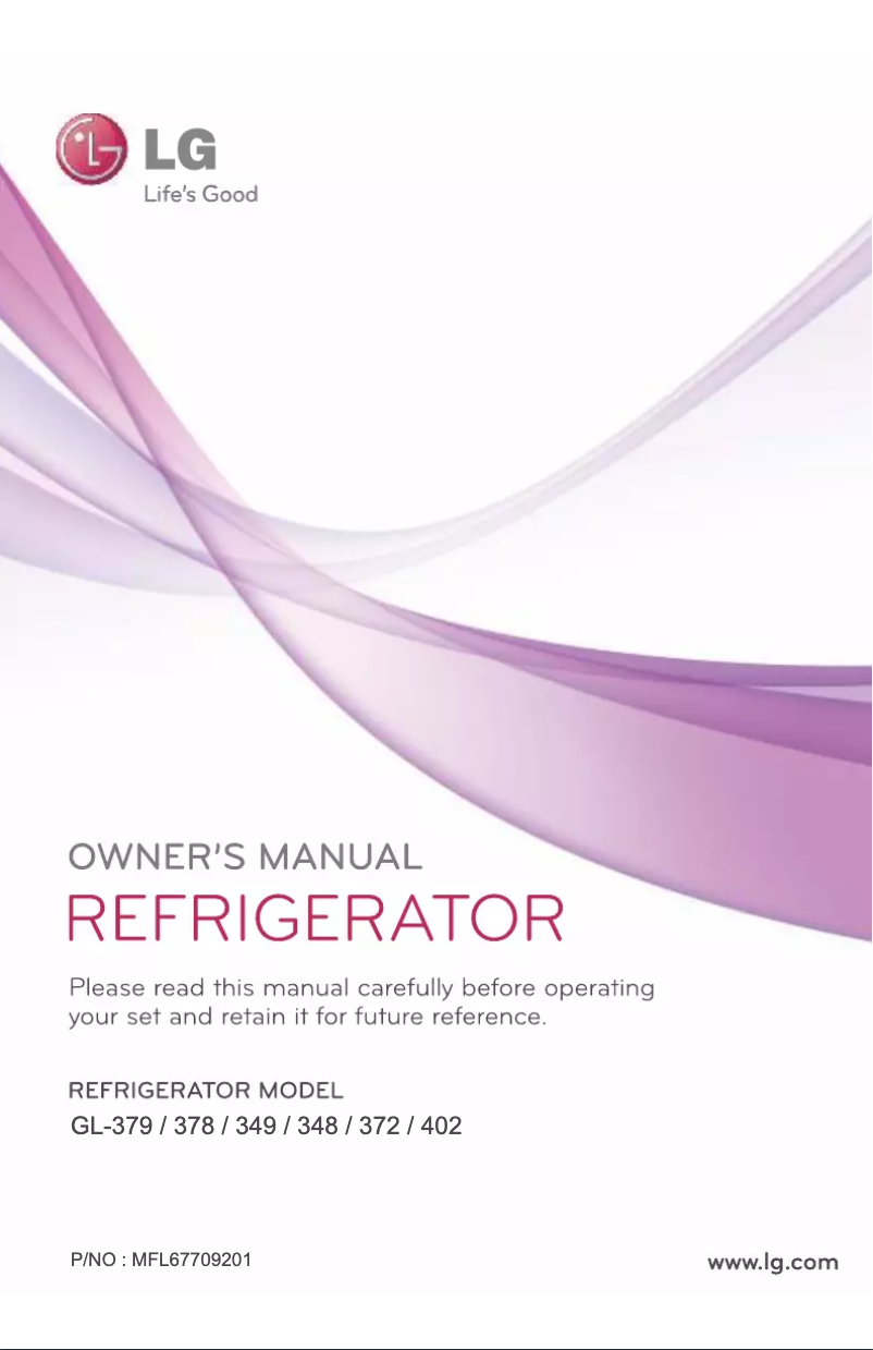 Imagen de la primera página del manual del dispositivo GL-D372JPZL