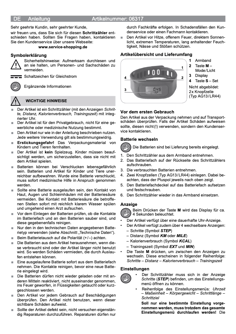 Página 1 del manual Manual de usuario VitalMaxx 06317