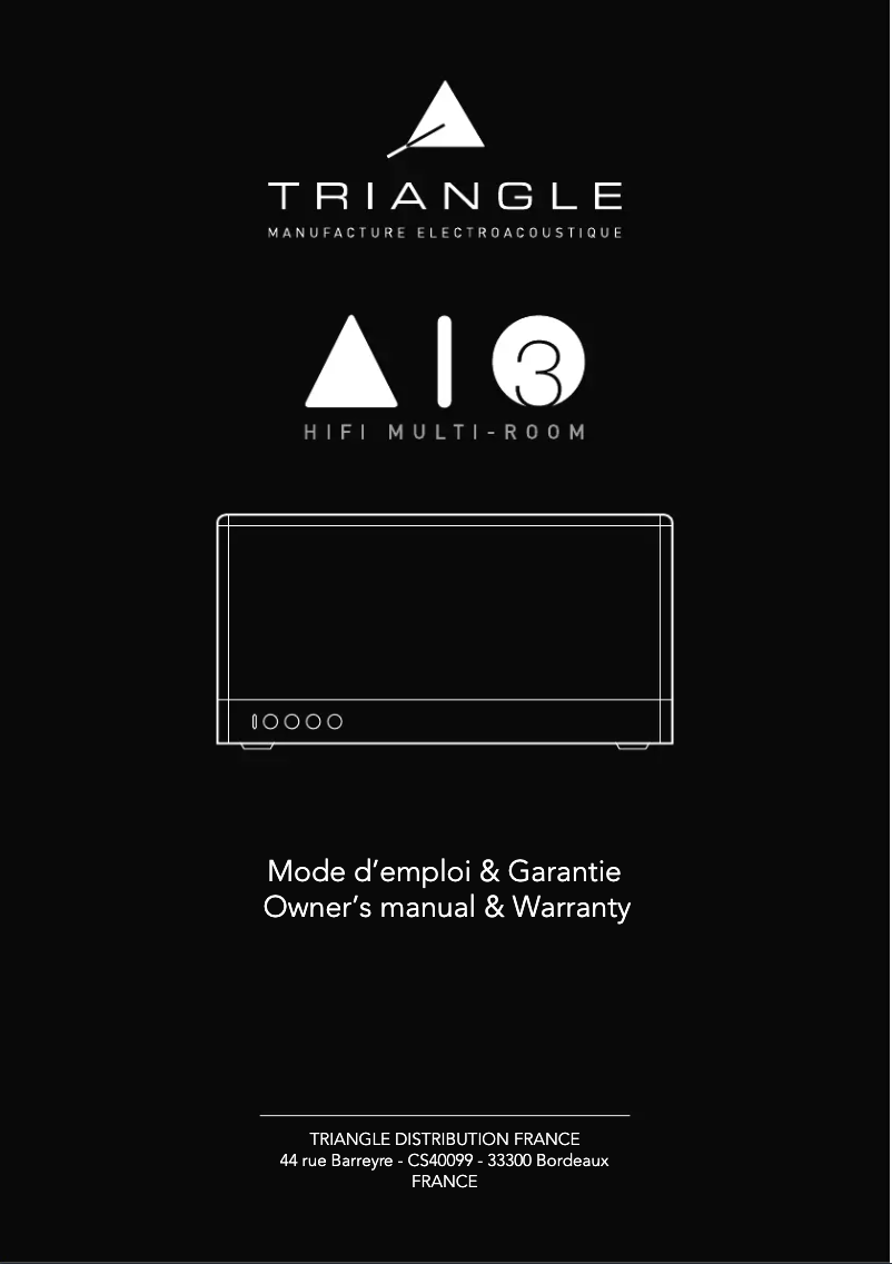Página 1 del manual Manual de usuario Triangle AIO 3