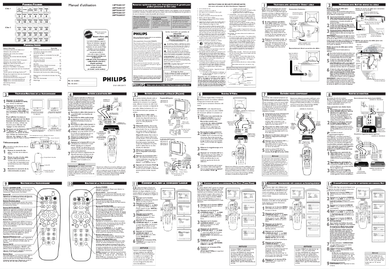 Imagen de la primera página del manual del dispositivo 20PT6341