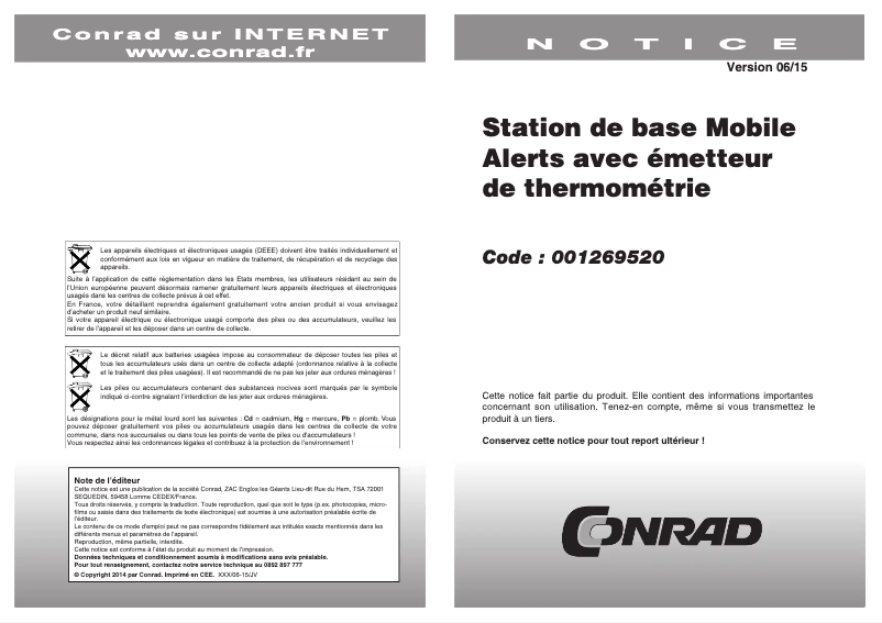 Imagen de la primera página del manual del dispositivo MA 10001
