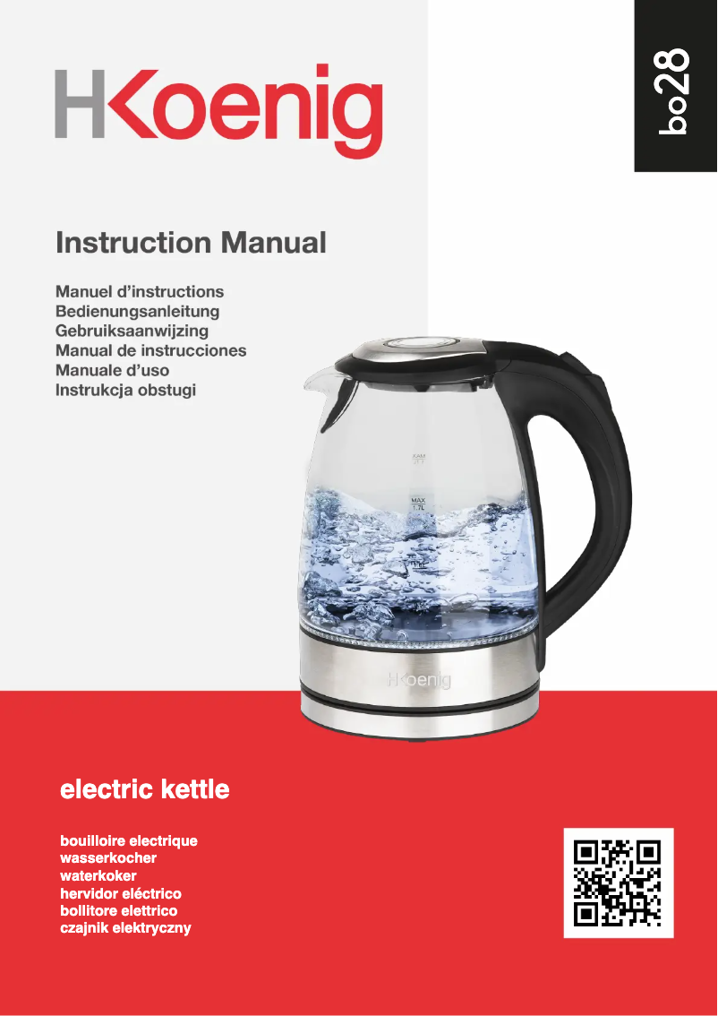 Imagen de la primera página del manual del dispositivo BO28