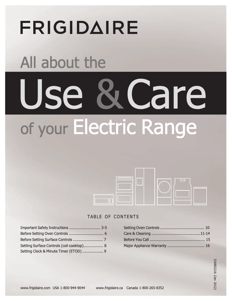 Imagen de la primera página del manual del dispositivo FFEF3000MW