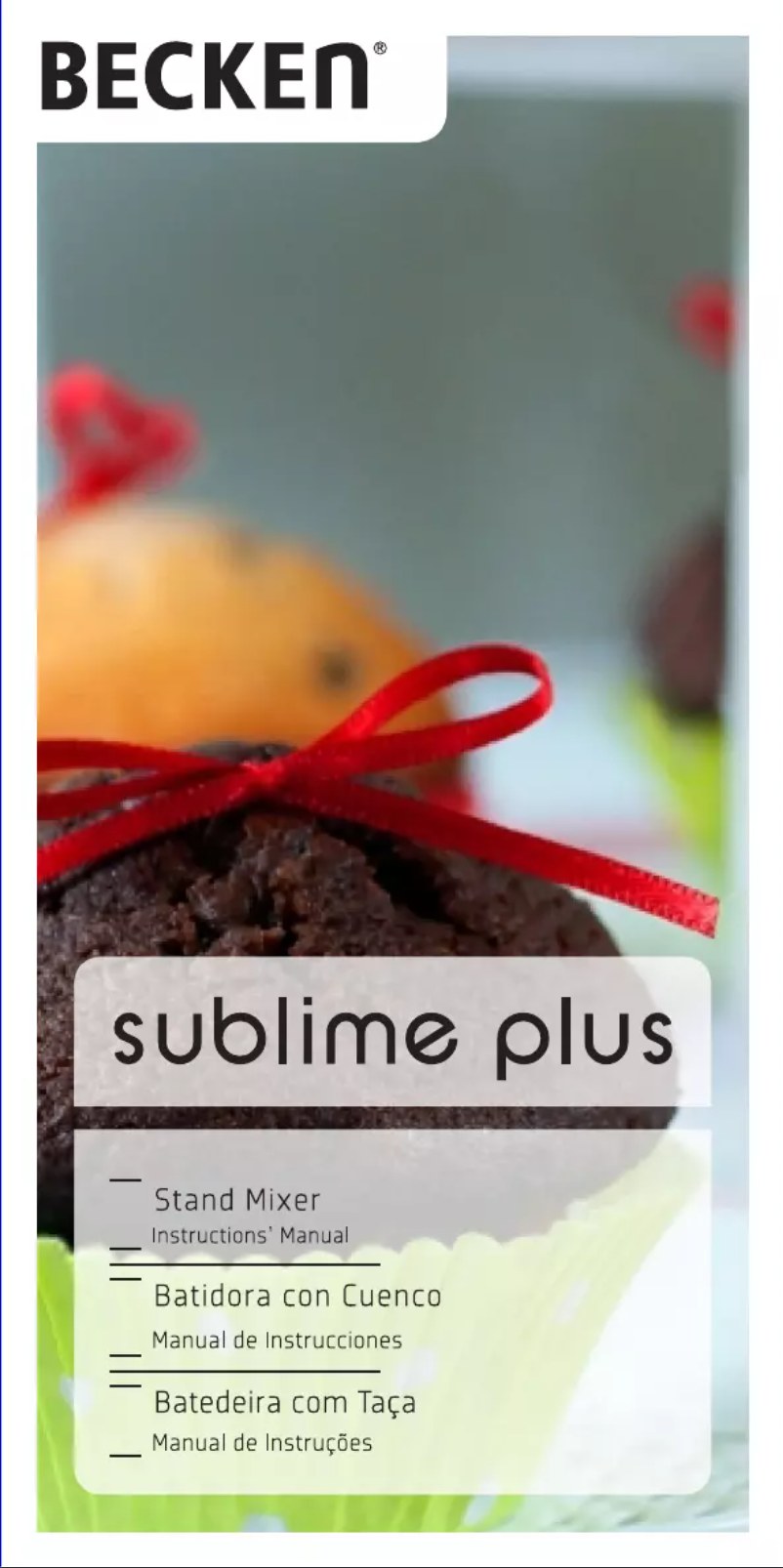 Página 1 del manual Manual de usuario Becken Sublime Plus