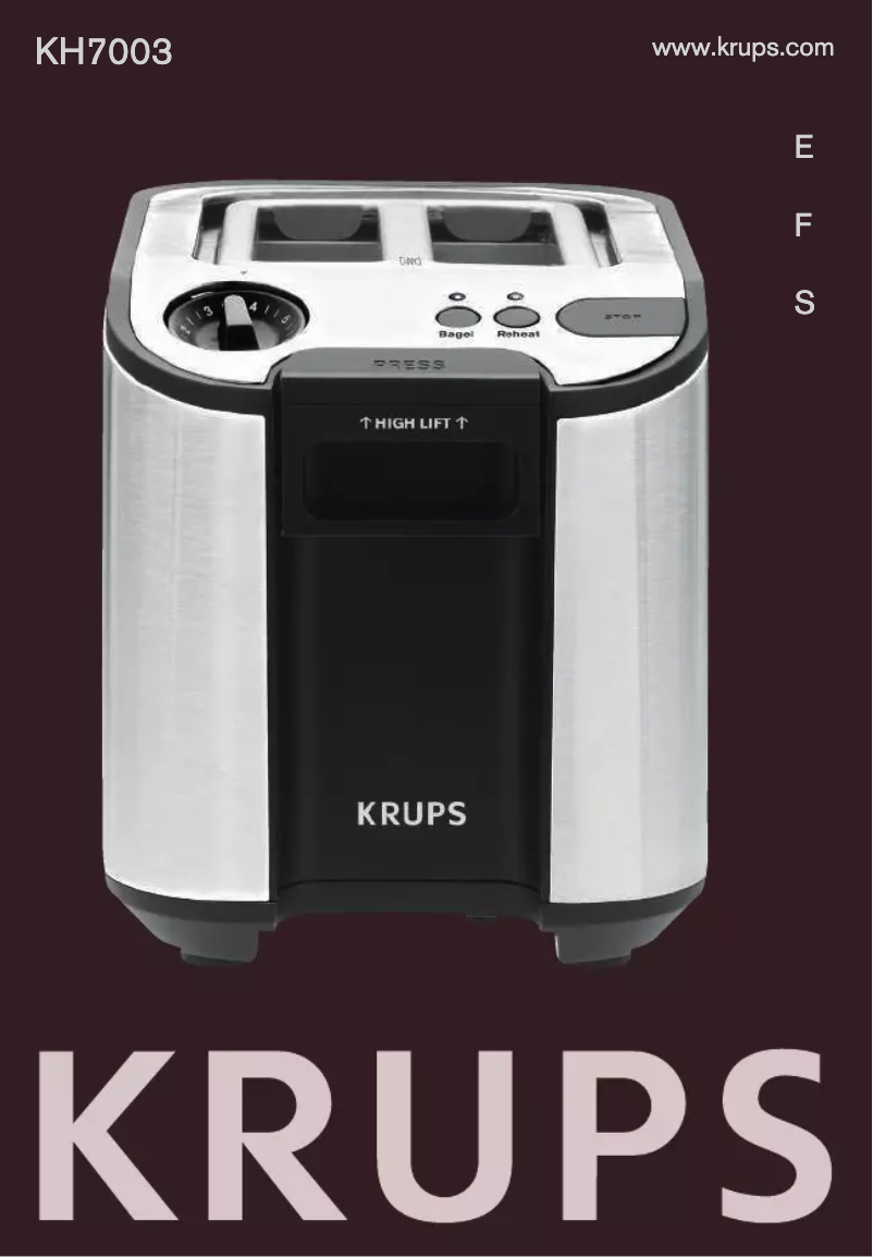 Página 1 del manual Manual de usuario Krups Precision KH7003