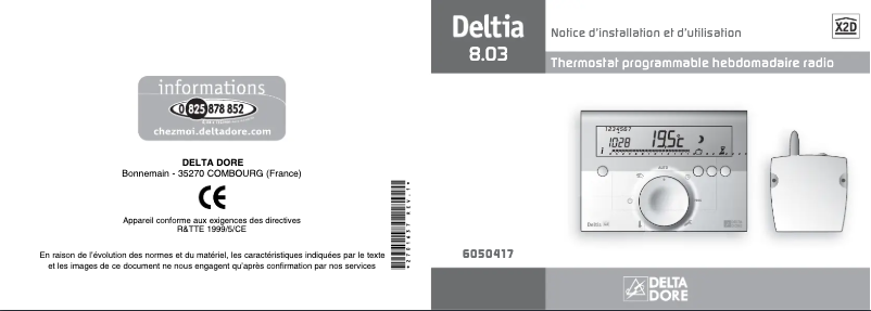 Página 1 del manual Manual de usuario Delta Dore Deltia 8.03