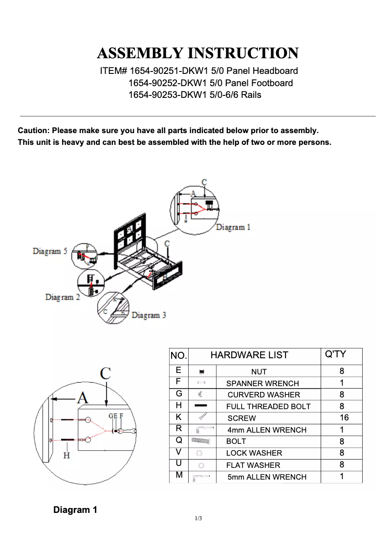 Imagen de la primera página del manual del dispositivo 1654-90251-DKW1