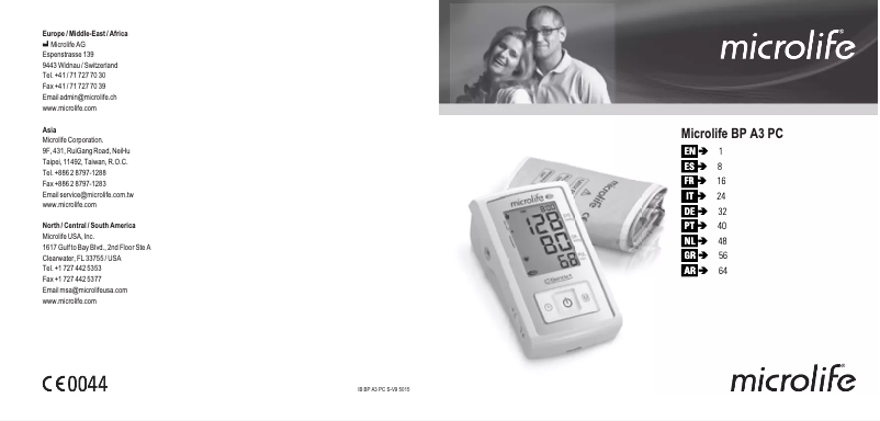 Página nº 1 - Manual de usuario Microlife BP A3 PC