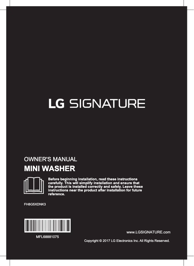 Página 1 del manual Manual de usuario LG FH8G5XDNK3