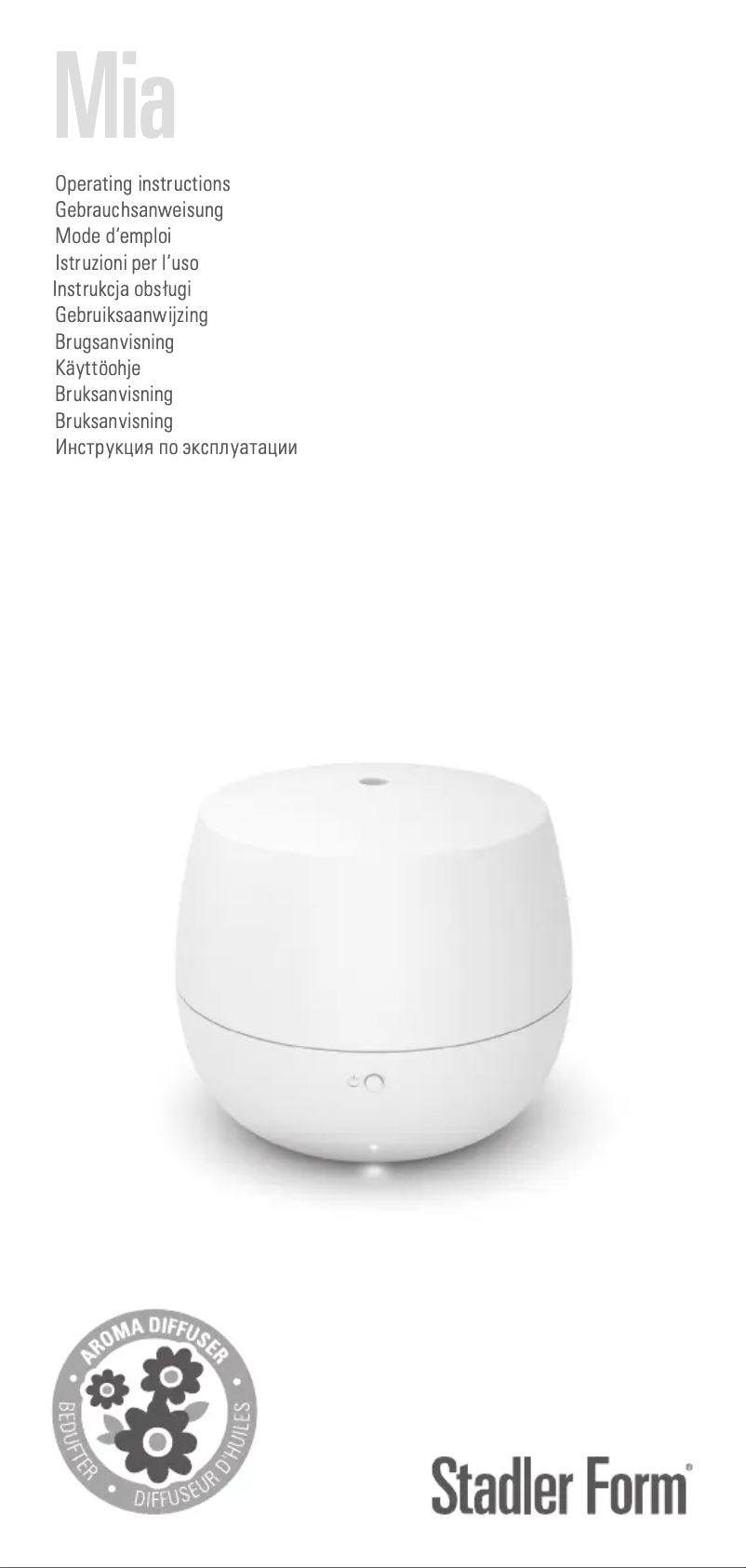 Imagen de la primera página del manual del dispositivo Mia