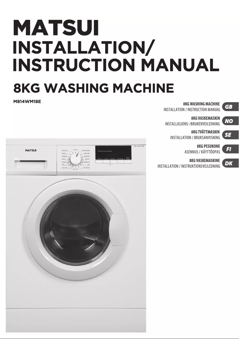 Imagen de la primera página del manual del dispositivo M814WM18E