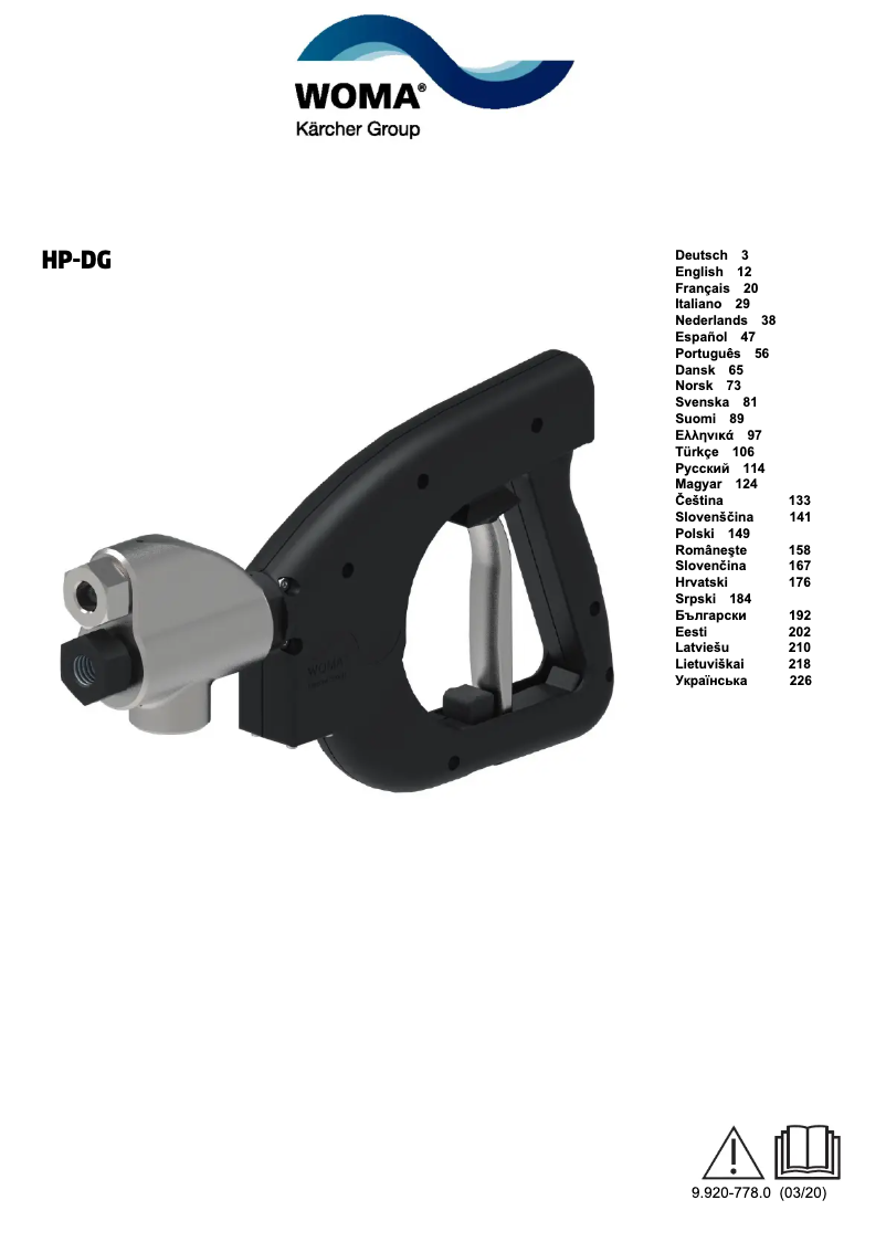 Imagen de la primera página del manual del dispositivo HD 9/100-4 Cage Classic