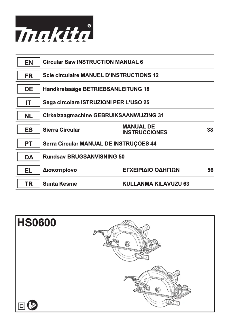 Imagen de la primera página del manual del dispositivo HS0600