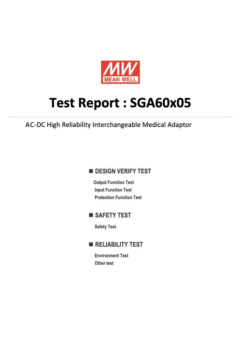 Página 1 del manual Ficha técnica Mean Well SGA60E05-P1J