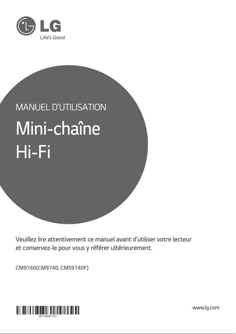 Imagen de la primera página del manual del dispositivo CM9740
