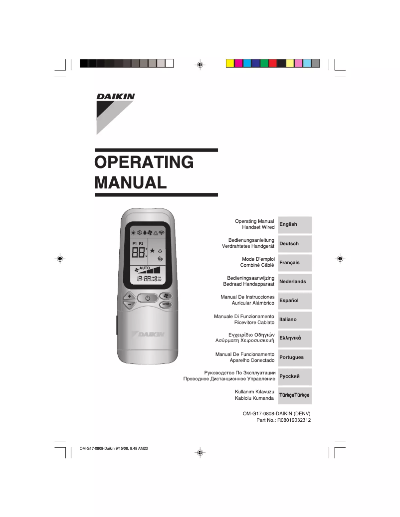 Página nº 1 - Manual de usuario Daikin FWF03CATNMV1