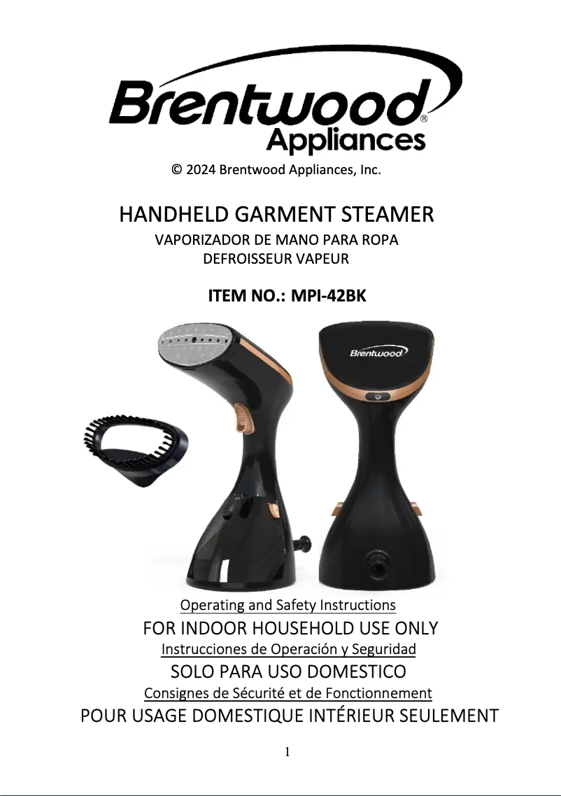 Imagen de la primera página del manual del dispositivo MPI-42BK