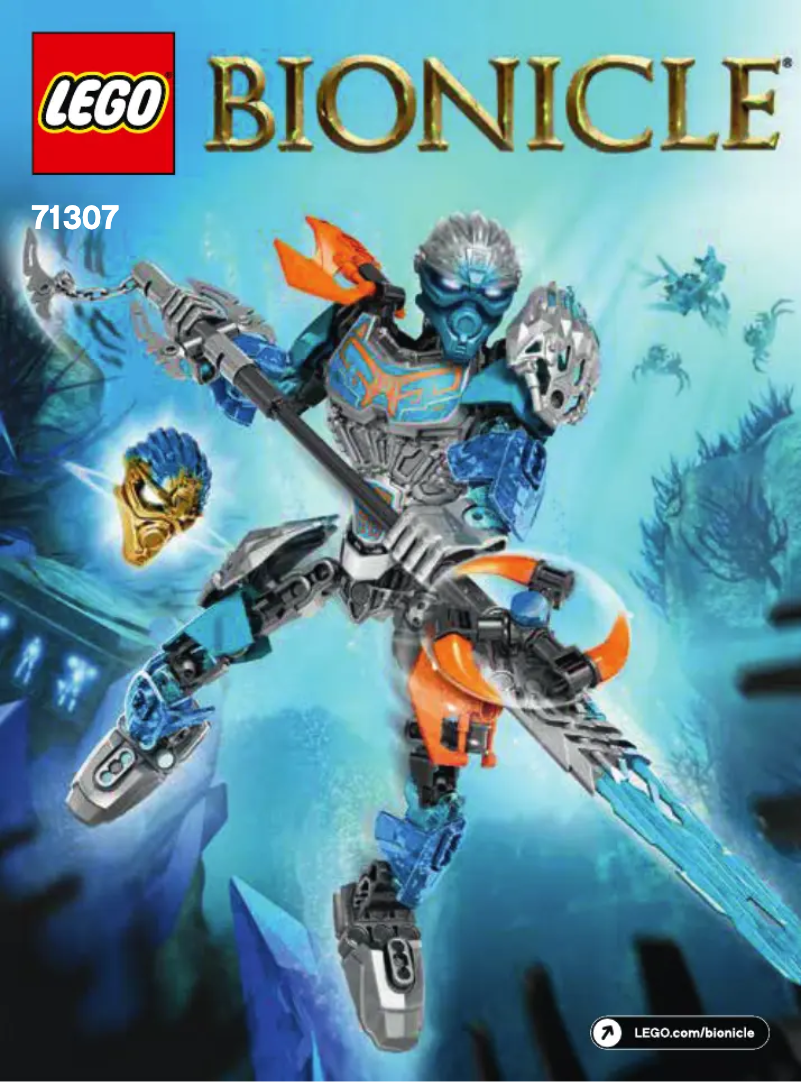 Imagen de la primera página del manual del dispositivo Bionicle 71307