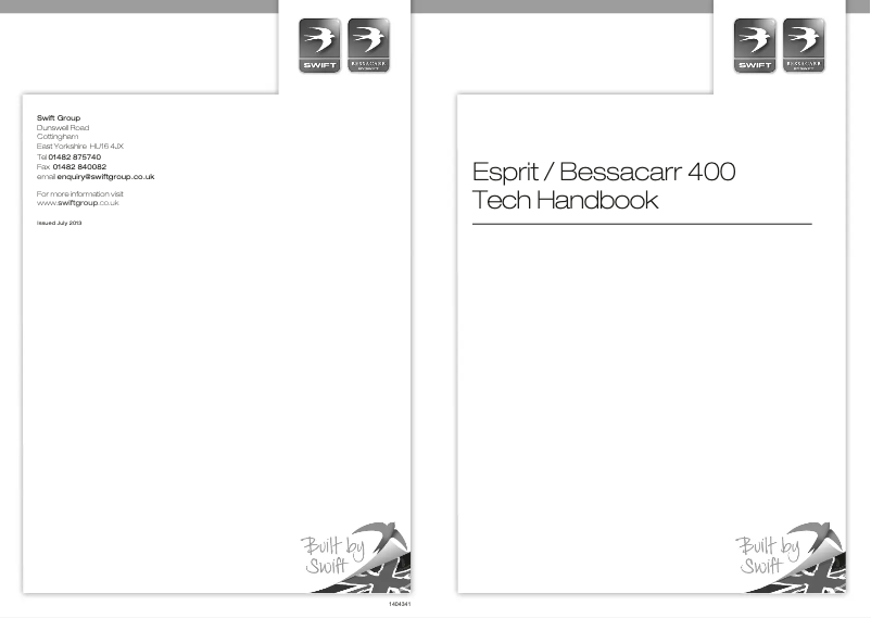 Página 1 del manual Manual de usuario Swift Esprit 400 (2014)