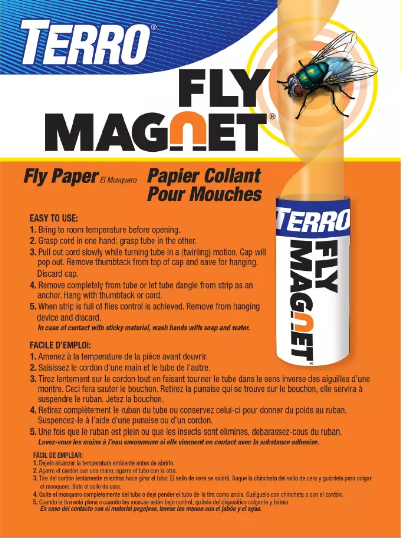 Página 1 del manual Manual de usuario Terro Fly Magnet Fly Paper