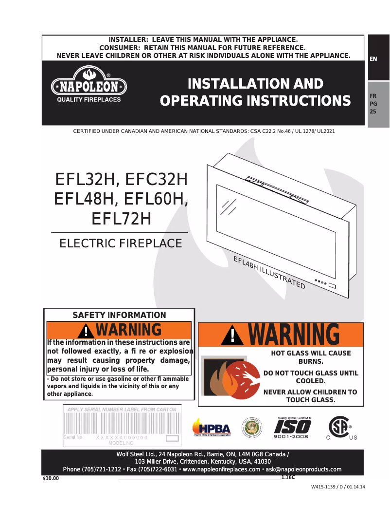 Imagen de la primera página del manual del dispositivo Linear 32