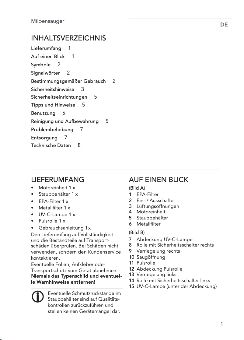 Imagen de la primera página del manual del dispositivo BST-721A