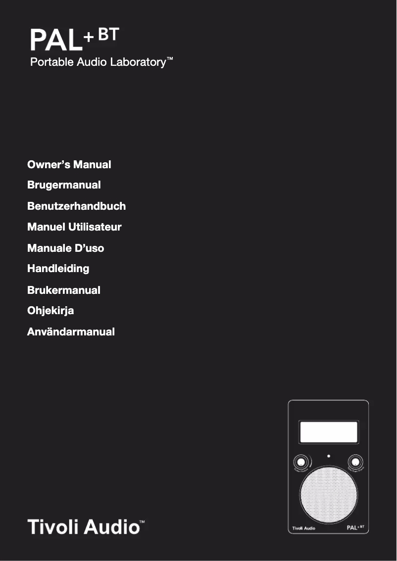 Imagen de la primera página del manual del dispositivo PAL+ BT (Gen 2)