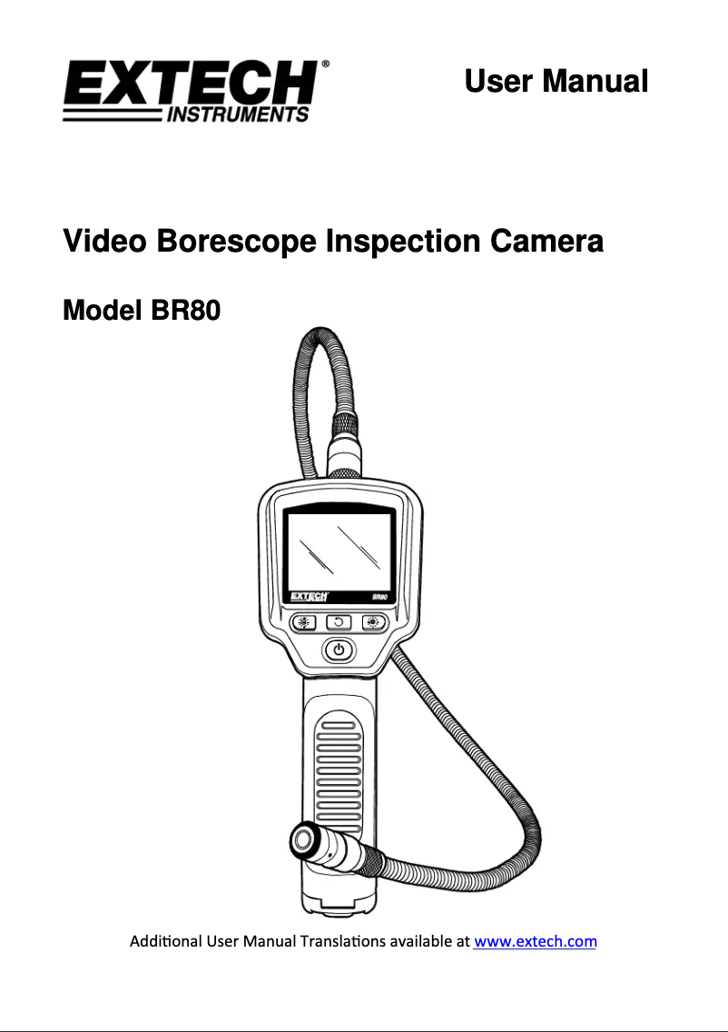 Imagen de la primera página del manual del dispositivo BR80