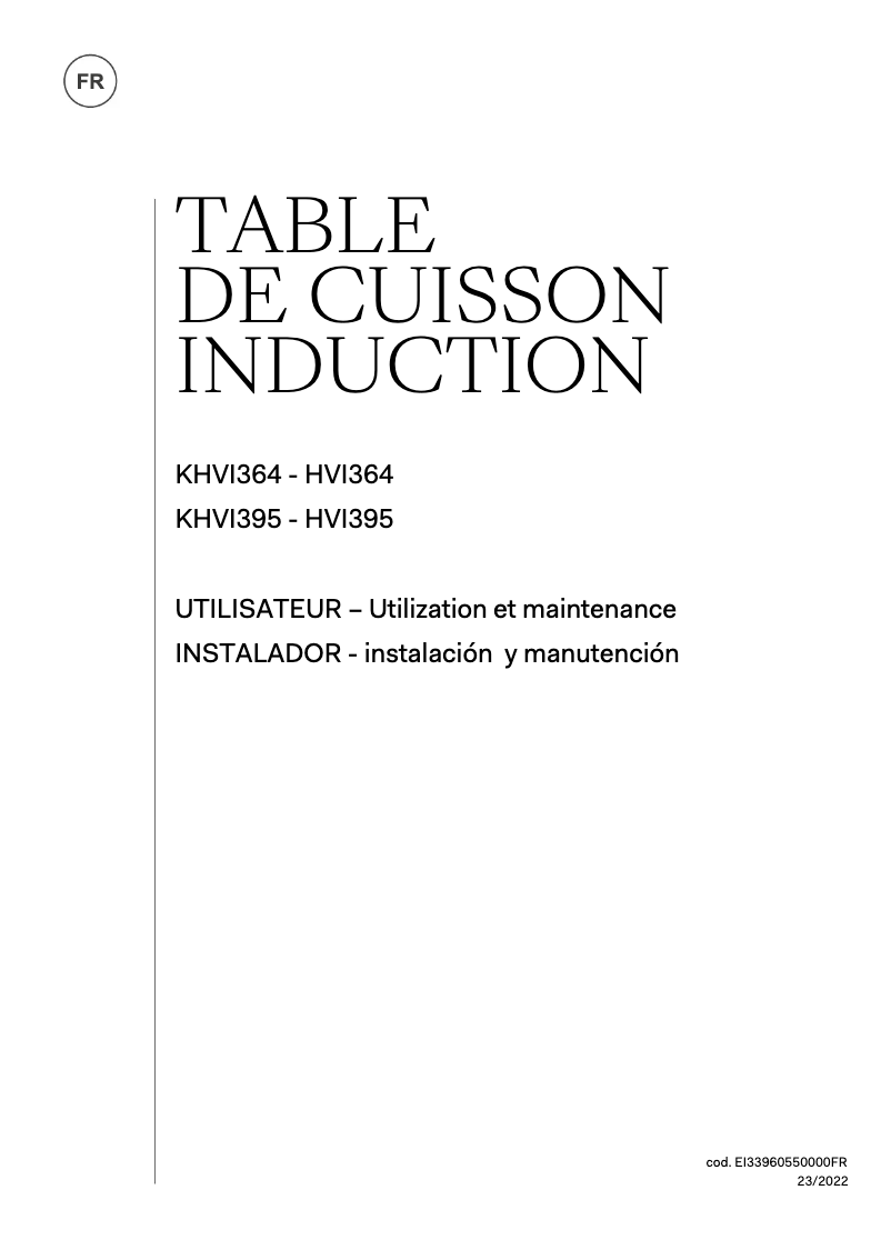 Imagen de la primera página del manual del dispositivo HVI364N