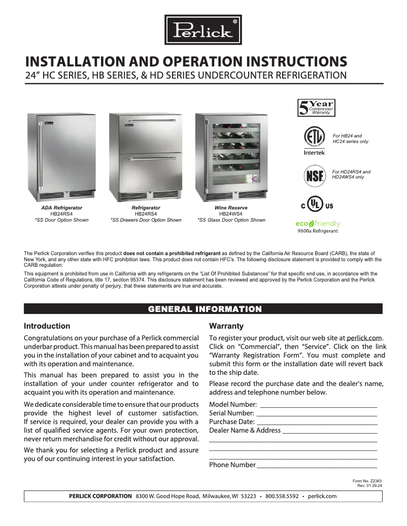 Imagen de la primera página del manual del dispositivo HD24RS