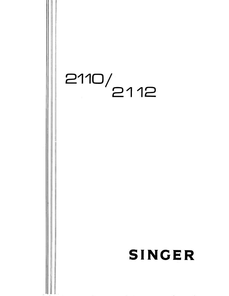 Página 1 del manual Manual de usuario Singer 2112