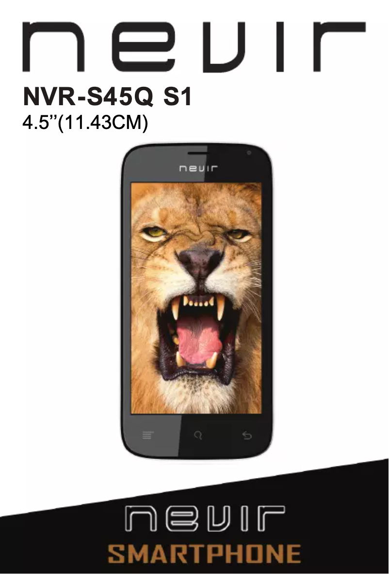 Página 1 del manual Manual de usuario Nevir NVR-S45Q S1