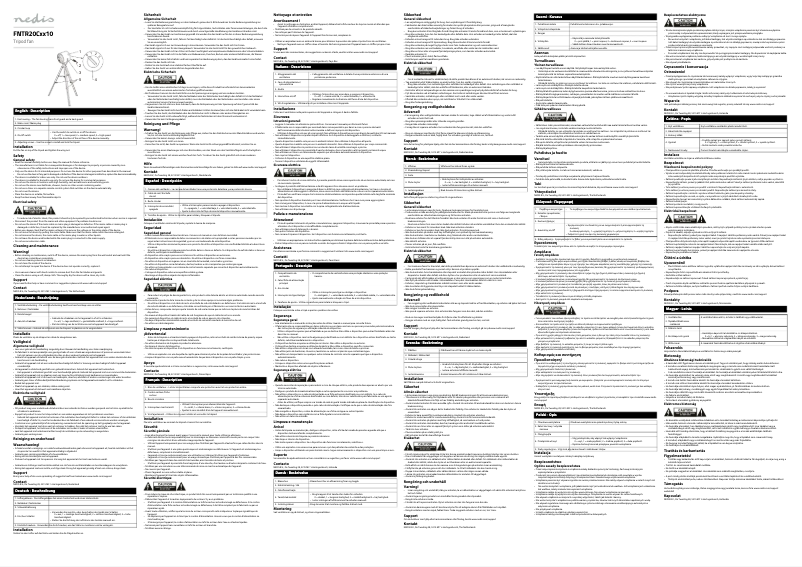 Página nº 1 - Manual de usuario Nedis FNTR20CMT10