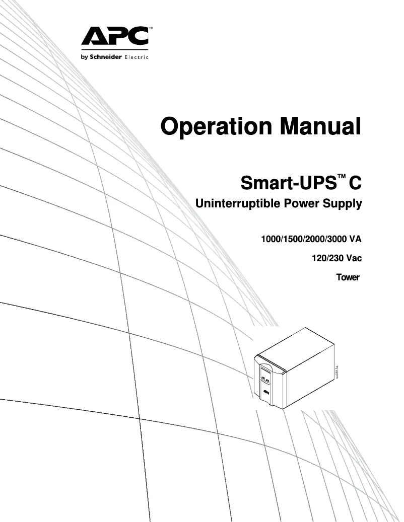Imagen de la primera página del manual del dispositivo Smart-UPS SMC1500C