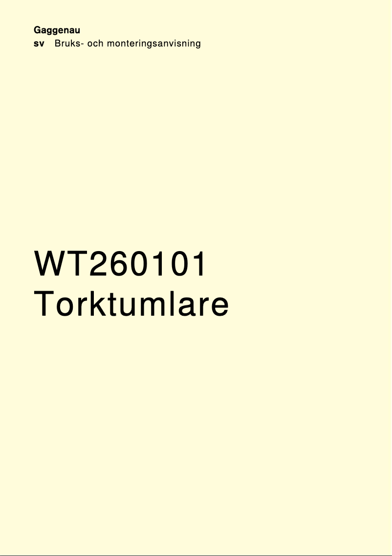 Imagen de la primera página del manual del dispositivo WT260101