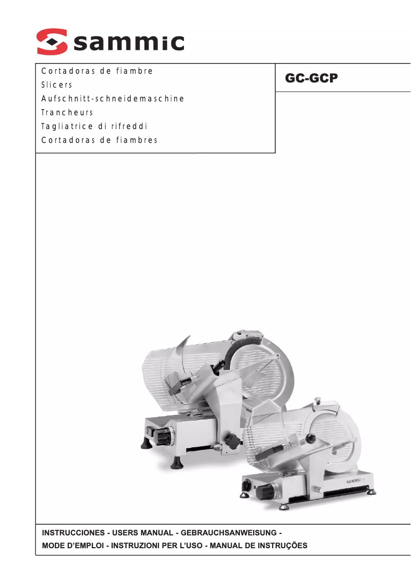Página nº 1 - Manual de usuario Sammic GC-220