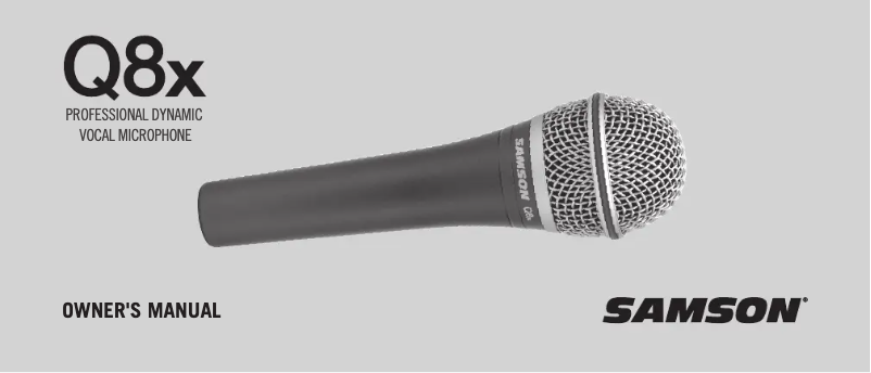 Página 1 del manual Manual de usuario Samson Q8x